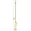 Cuchara de acero inoxidable, cuchara de café de diamante de cristal, cuchara para mezclar de mango largo, tenedor para fruta, cuchara de postre, tenedor para cóctel, cuchara para hielo