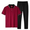 Traje de papá 2020 Verano Nuevo Casual Hombres de mediana edad Camiseta de manga corta Hombres de mediana edad y ancianos Ropa para hombres Puesto