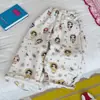 Pantalones para Niñas Otoño 2026 Estilo Nuevo Estampado de Dibujos Animados Alta Elasticidad Cintura Elástica Sueltos Pierna Ancha Casuales Transpirables Cómodos