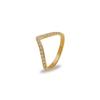 Nuevo anillo cruzado de diamante micro CNC en forma de V 2023 para mujer de acero de titanio diseño avanzado no se decolora anillo para dedo índice