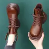 Botas Martin Retro Plus de Terciopelo Cálido Estilo Británico que Aumentan la Altura para Mujer 2026 Nuevo Estilo Otoño/Invierno Botines Cortos Versátiles y Elegantes