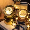 Luz Noturna de Planeta com Bola de Cristal Giratória Enfeites Criativos para Mesa Artesanato Feng Shui Presentes para Professores Novos Produtos Transfronteiriços