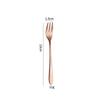 Cuchara para helado de acero inoxidable 304 transfronteriza, cola puntiaguda, cabeza cuadrada, cuchara mezcladora para café y postre, mango largo, cuchara para hielo, tenedor de frutas de tres dientes