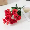 Flor Artificial Pensamiento Muebles para el Hogar Flor de Mariposa Colorida Decoración de Boda Ramo Venta al por Mayor Transfronteriza Flor de Interior Ramo Pequeño