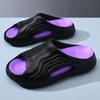 Sandalias de EVA transpirables, antideslizantes, bicolores, con suela gruesa y resistentes al desgaste para exteriores, con punta abierta para hombre, para playa