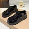 Zapatos de Cuero para Niños con Suelas Suaves, Nuevos Modelos de Primavera y Otoño, Zapatos Negros para Niños Mayores, Estudiantes de Primaria y Actuaciones Escolares