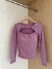 Diseño Sexy Hueco Capa Interior Camiseta Base para Mujer Primavera Otoño 2026 Nuevo Estilo Puro Deseo Chica Caliente Ajustado Pequeño Top