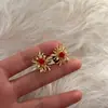 Brincos de Fogo de Artifício Zircônia Pérola Minimalistas Moda Luxo Leve Dongdaemun Coreano Exquisitos Versáteis Design de Nicho