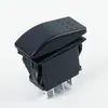 Interruptor DPDT universal 12/24v de 7 pies y 3 velocidades con LED para coche, barco, motocicleta, interruptor de presión para yate