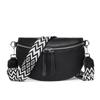 Bolso de Media Luna Explosivo de Cuero Genuino para Mujer Bolso Superior de Piel de Vaca Bolso tipo Silla de Montar de Moda Casual Bolso de Pecho Bolso Cruzado al Hombro para Mujer
