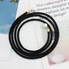 Versión coreana de vestido de mujer con cinturón fino anudado de terciopelo de perlas, decoración de cadena de cintura con colgante de perla simple para mujer, una pieza