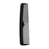 Pente masculino africano de dupla face para cabelos lisos, pente de barba portátil de dentes finos com dentes afiados de dupla face, espaçados e densos, para cabeleireiro