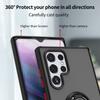 Para Samsung s23ultra ring bracket caso de telefone móvel s22 carro choque magnético cor fosca capa protetora anti-queda