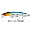 Minnow Submersível Tremor Longo Alcance Água Doce Salgada Robalo Peixe Mandarim Camada de Natação Completa Isca para Matar Isca Artificial Cavala