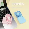 Ventilador Portátil de Mano Mini Pequeño Colgante de Cuello Plegable de Escritorio Alta Duración Silencioso Carga USB Portátil de Múltiples Velocidades