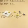 Molde de Silicone em Formato de Lingote para Ano Novo Decoração de Bolo de Chocolate Fondant DIY Gesso Vela Molde de Fácil Liberação