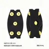 Cubrezapatos antideslizantes para exteriores con cinco garras de hielo transparentes e invisibles para días de nieve, púas antideslizantes para zapatos para superficies heladas