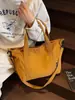 Bolso de Mano para Viajes Diarios de Gran Capacidad, Bolso Tote Sencillo de Tela de Nylon de Color Sólido, Bolso Cruzado de Hombro Casual y Versátil para Mujer