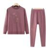 Ropa de abrigo para madres, ropa de otoño gruesa con forro polar para abuelas, ropa de mujer para personas mayores, conjunto de dos piezas de otoño e invierno para mujeres