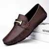 Zapatos de Hombre de Piel Genuina 2026 Nuevo Estilo Zapatos de Negocios Británicos Transpirables Suela Suave Zapatos Casuales Mocasines Slip-on Hombre