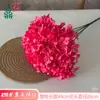 Hortensia de Seda Artificial, 270 Piezas, Ramo de Cinco Ramas de Hortensias, Venta al por mayor en el extranjero, Base de Decoración para Arreglo Floral de Fondo de Boda