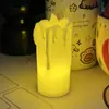 Luz de Vela Digital Led Oscilante Lágrimas Boca Ondulada Oscilación Llama Simulada Velas Parpadeantes Fabricante Venta al por Mayor
