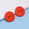 Botões Coloridos de Duas Casas para Pão para Camisas, Roupas Íntimas, Casacos, Botões Redondos de Resina Costurados à Mão, Botões para Jaquetas de Terno