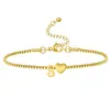 Amazon Carta de Amor Transfronteriza 26 Letras Estilo Nuevo Moderno, Suave, Elegante, Sencillo y Versátil Cadena Fina Joyería de Mano para Mujeres