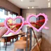 Nuevas gafas de sol de moda para proteger del sol, gafas infantiles con forma de corazón, bonitas gafas de sol de moda estilo dibujos animados, transfronterizas europeas y americanas