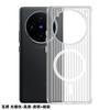 Padrão de grade ondulado adequado para VIVOX100 caso de telefone celular BBK X90PRO caixa protetora resistente a gotas magnéticas de alta transparente dura