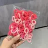 Elásticos de Cabelo Pequenos em Formato de Flor para Crianças, Anéis de Toalha Simples de Alta Elasticidade Sem Costura, Cordas de Cabelo para Meninas, Faixas de Cabelo para Bebês