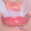 Amor zircônia de quatro cores unha labial unha do osso da orelha coração de pêssego aço inoxidável 316 garra pedra novo piercing corporal europeu e americano joia