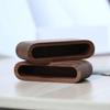 Portatarjetas de Nogal Negro Super Art Portatarjetas de Madera Maciza Caja de Almacenamiento de Tarjetas de Visita Nueva China Juego de Cajas Portatarjetas de Visita Logo Tallado