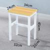 R* Taburete Cuadrado Simple Taburete de Comedor Silla de Entrenamiento para Mesa de Comedor en Casa Taburete de Hierro de Madera Taburete de Color Elevación Adulto Taburete de Taller de Fábrica
