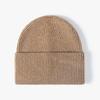 Gorro de Punto Jacquard de Piel Sintética de Conejo para Invierno para Hombres y Mujeres, Sin Visera, Transpirable, Cálido, Para Viajes y Trayectos al Aire Libre, Gorro Frío Estilo Europeo y Americano