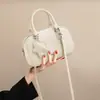 Bolsa de Bolos de Diseño Japonés para Mujer, Linda Bolso de Mano Retro Nuevo de Primavera y Verano, Bolso Boston Cruzado al Hombro