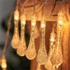 Luces led de batería nuevas para exteriores, camping, luces de Navidad, decoración navideña para patio, estrellas, luces de bola de burbujas, guirnaldas de luces