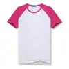 Camiseta raglan 200g modal color block gola redonda, uniforme de classe feito sob medida, conjunto pai e filho, roupa para atividades, manga curta com logo estampado