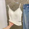 Lindo Colete Quente de Outono e Inverno com Renda nas Costas, Decote V, Alças de Fio, Bojo e Efeito Push-Up - Top Base 6109