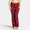 Nuevos pantalones de yoga transfronterizos de Chen Shijie para otoño, pantalones deportivos plegables de corte ligeramente acampanado, pantalones acampanados de yoga transpirables que levantan los glúteos para mujer