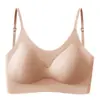 Sujetador Invisible Tipo Base para Mujer, Levanta y Junta Pechos Pequeños, Tirantes Finos, Sujetador Strapless de Moda para Mujer, Sujetador de Espalda Invisible para Belleza