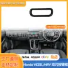 Adecuado para Honda HR-V/HRV/XR-V 2022: Marco de luz de advertencia, moldura decorativa de doble destello, pegatina interior para marco de luz de advertencia de botón de emergencia