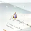 Brincos da coleção F136 liga de titânio roxo claro dourado, piercings labiais G23 titânio rosca interna zircônia, joias para piercing