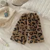 Estilo Y2K millennial, nueva colección de invierno: calcetines térmicos de leopardo, acanalados, modernos y gruesos con forro de polar para mujer