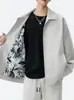 Chaqueta de Estilo Nuevo Transfronteriza para Hombre, Lujo Ligero de Gama Alta con Solapa, Chaqueta Casual Holgada de Talla Grande para Hombre