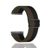 Para Fitbit Versa3/4 Metal Head Nylon Watch Band Sense stretch band Versa2 Jacquard Strap