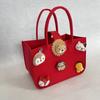 Bolsa de Compras de Feltro para Banquete de Aniversário de Um Ano com Logotipo Bolsa de Feltro Atacado Bolsa Tote Lembrança Personalizada