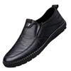 Transfronterizo Otoño Nuevo fabricante zapatos casuales de cuero para hombre suela blanda superficie blanda antideslizantes transpirables cuero suave negocios prácticos zapatos de hombre