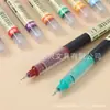 Nuevo Bolígrafo de Gel Líquido Directo de 12 Colores Secado Rápido Punta de Aguja Bolígrafo de Carbono Gran Capacidad Bolígrafo de Color Líquido Directo
