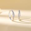 Anillos de Pareja de Plata de Ley S925, Anillos Esmerilados Simples y Elegantes Estilo Coreano, Anillos Lisos Versátiles de Lujo Ligero